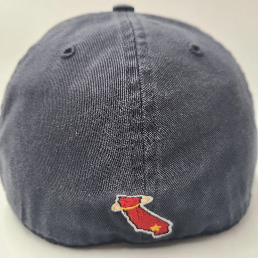 California Angels Hat Fitted M 47 Brand Franchise Blue Red MLB Los Angeles Men